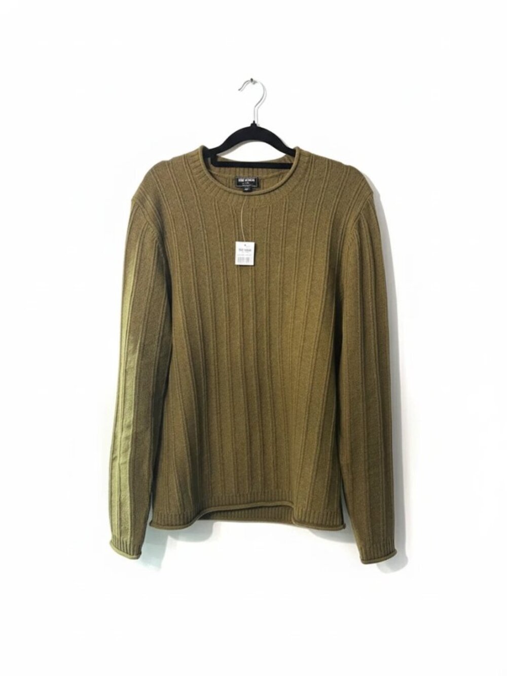 Todd Snyder Olive Green Rare Textured Stripe Wool Sweater Mens XS NWT